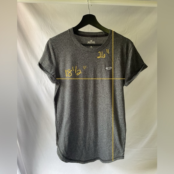 ⭐️see package deal* Hollister curved hem tshirt men’s XS - Picture 5 of 8